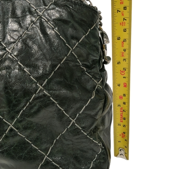 Chanel Black Double Stitched Quilted Leather Chain Bag - Picture 15 of 16